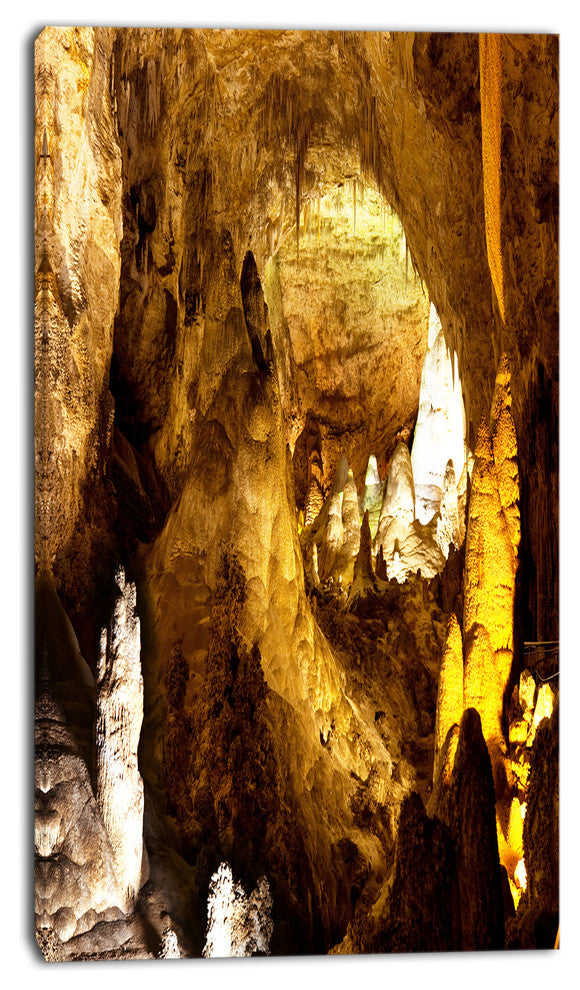 Carlsbad Caverns National Park, Oversized Landscape Canvas Art, 16"x32"