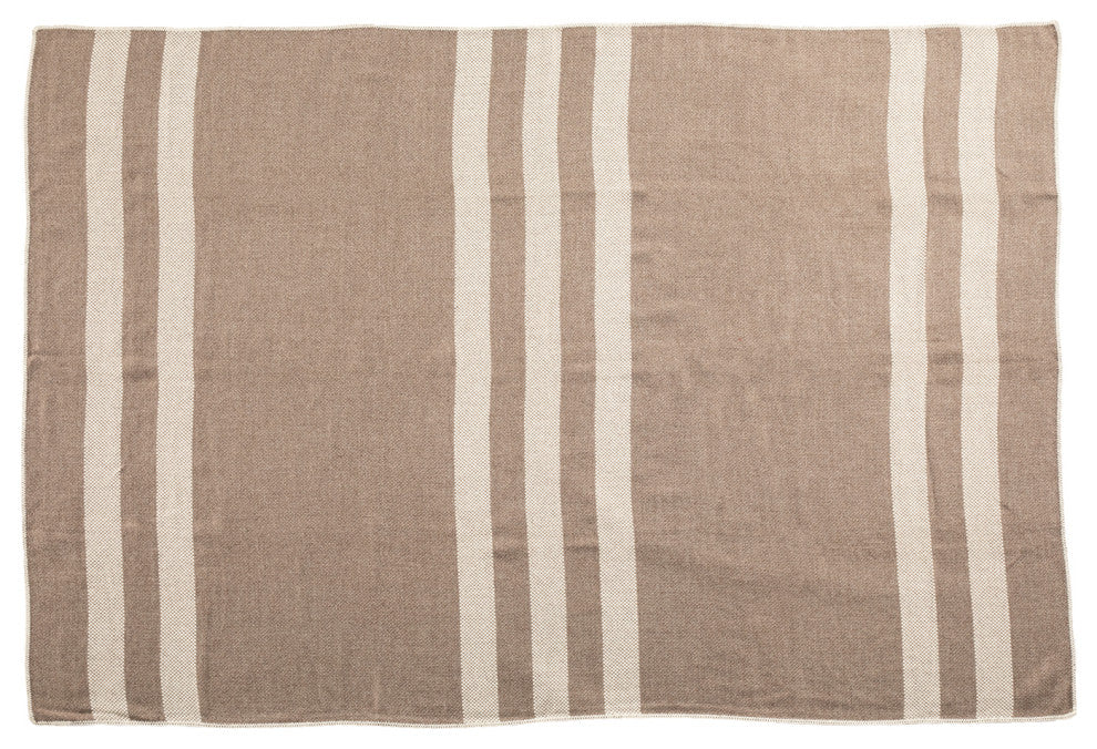 Alpaca Panama Throw 120x180Cm, Almond