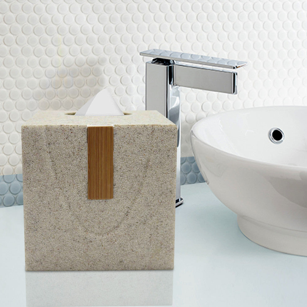 nu steel Stone Finish Boutique Tissue Holder