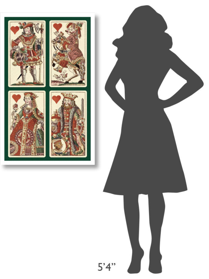 "Hearts (Bauern Hochzeit Deck)" Print by Andreas Benedictus GÃŒÂ¦bl, 24"x38"