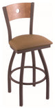 830 Voltaire 30" Swivel Counter Stool with Bronze Finish, Medium Back, and Graph
