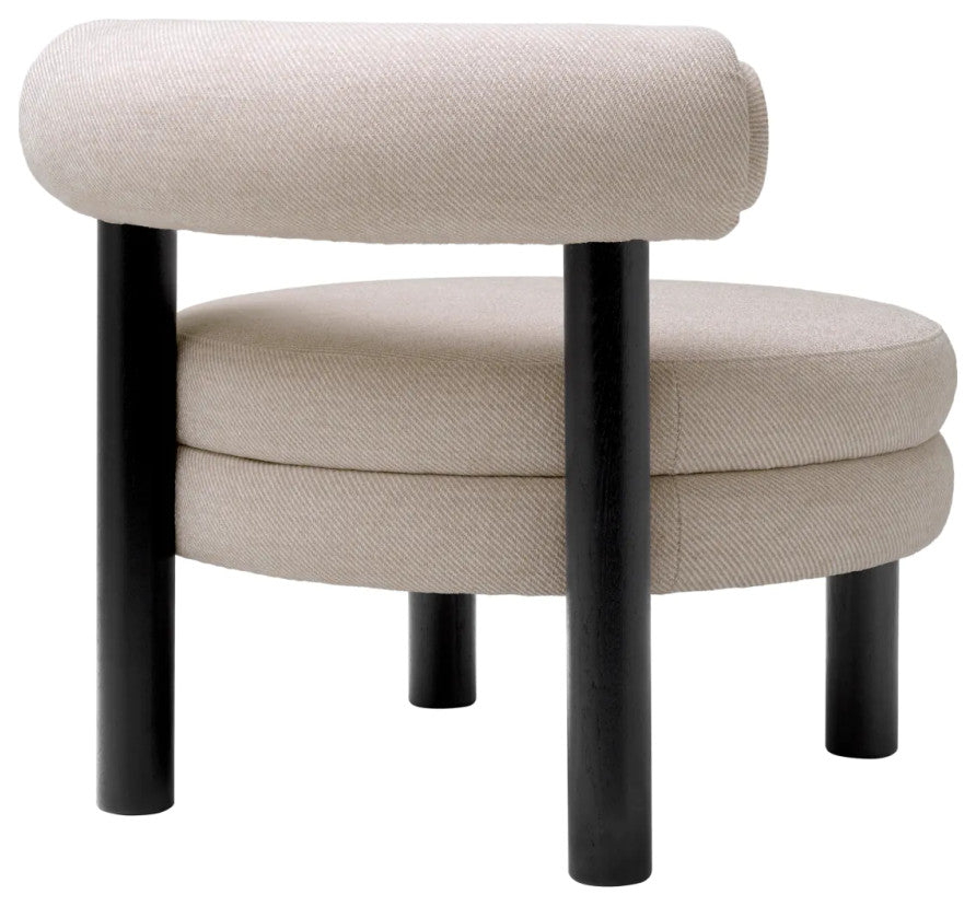 Cream Modern Lounge Chair, Eichholtz Zoey