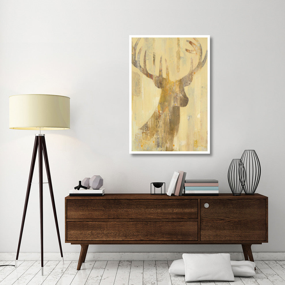 "Golden Antlers I" Digital Paper Print by Albena Hristova, 34"x50"