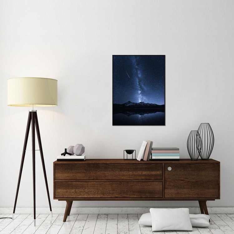 "Galaxies Reflection" Framed Canvas Giclee by Toby Harriman, 27x37"