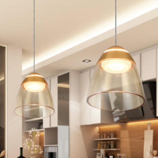 Roma 5" ETL Certified Integrated LED Height Adjustable Pendant, Black