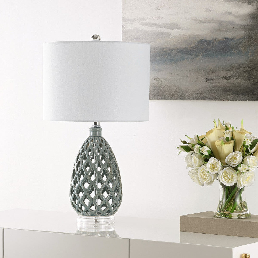 Safavieh Quin Table Lamp Set of 2 Grey