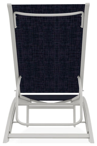 Kendall Sling Stackable Outdoor Chaise Lounge, Moments Navy/Snow
