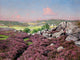 Tile Mural Landscape Hills Flowers Sheep By Johan Krouthen, 6"x8", Matte