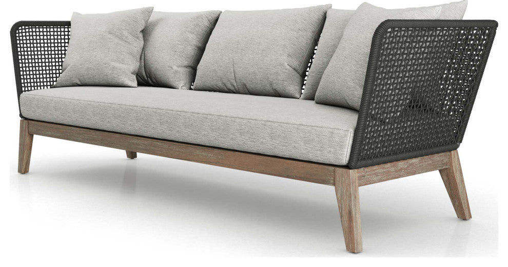 Netta Outdoor Sofa in Feather Gray Fabric