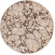 Unique Loom Oasis Breeze Area Rug, Brown, 4' 0 X 4' 0 Round
