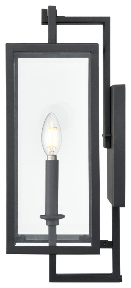 Lamont 1 Light 18" Tall Textured Black Outdoor