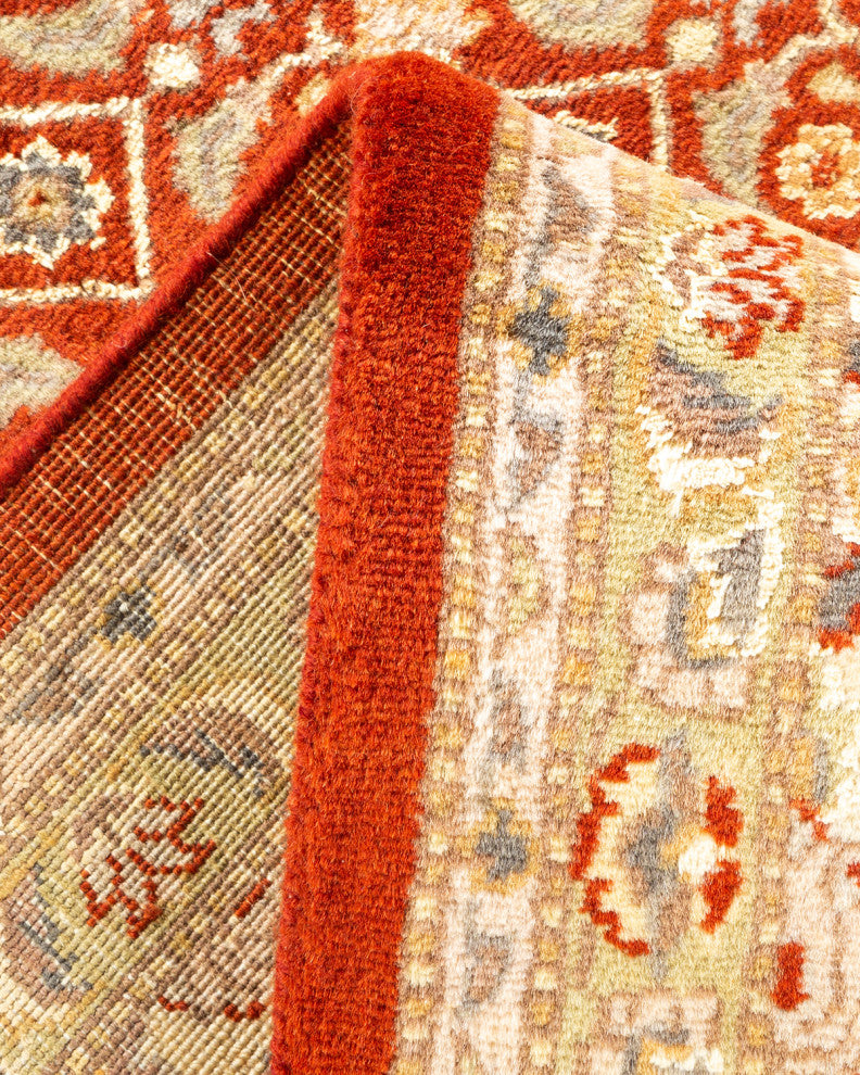 Mogul, One-of-a-Kind Hand-Knotted Area Rug Orange, 5' 8" x 8' 5"
