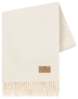 Juno Cashmere Throw, Ivory