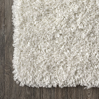 Mercer Shag Plush Area Rug, White, 5 X 8