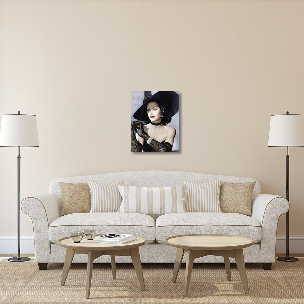 "Hedy Lamarr" Stretched Canvas Giclee by Hollywood Photo Archive, 24"x30"