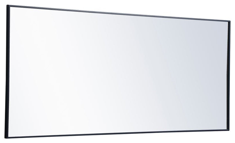 Elegant Decor MR4084BL Metal Frame Rectangle Mirror, 30"x72", Blue