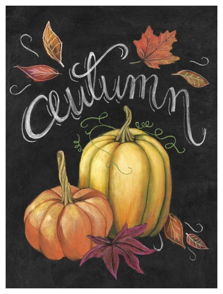 "Autumn Harvest I Gold Pumpkin" Digital Paper Print by Mary Urban, 38"x50"