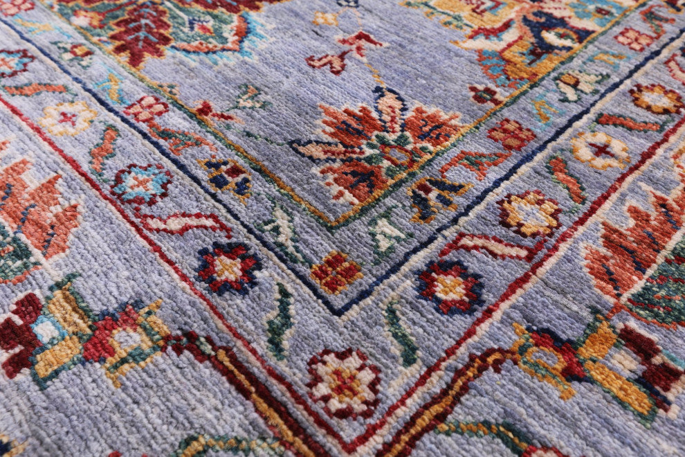 9' 1" X 11' 9" Persian Tabriz Handmade Wool Rug Q7601