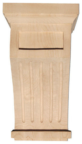 Fluted Mission Small Corbel, Cherry