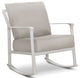 Aspen Cushion Rocking Lounge Chair, Coastal Mist