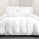 Hera Washed Linen Flange Comforter Set, 3PC, White, King