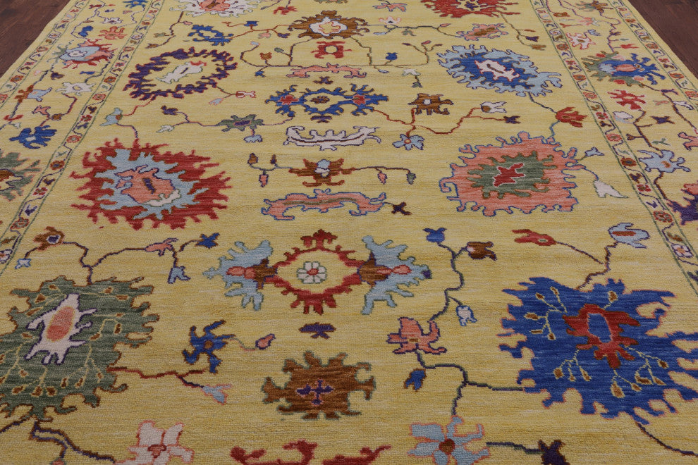 10' 3" X 14' 3" Turkish Oushak Hand-Knotted Wool Rug - Q13566