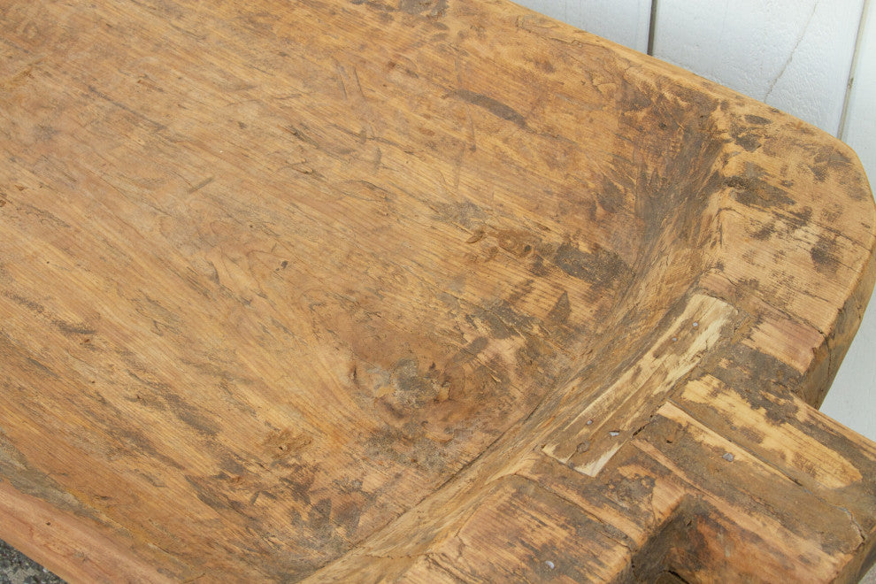 Antique Naga Wooden Trough Table