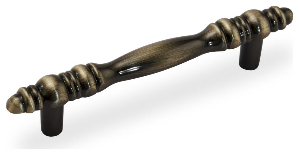Mascot Hardware 3'' CTC Antique Brass Cabinet Drawer Pull - Pack of 10