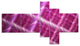 Pink Abstract Metal Grill, Abstract Art on Canvas, 60"x32", 5 panels