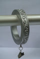 2 1/2" Scroll Designer Curtain Rings, Pewter, Set of 8