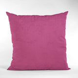 Pink Solid Shiny Velvet Luxury Throw Pillow, Double sided 22"x22"