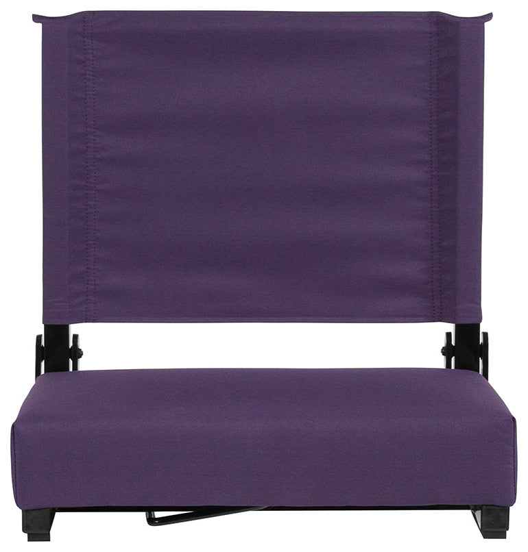 Grandstand Comfort Seats by Flash with Ultra-Padded Seat, Dark Purple