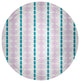 Watercolor Stripe Spring Chenille Rug, Purple-Blue, 5' Round