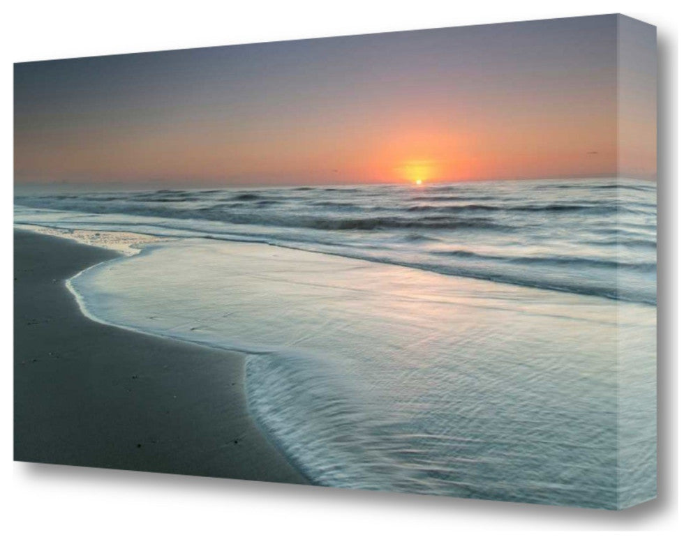 Early Morning Sunrise On The Beach 2 Giclee Wrap Canvas Wall Art
