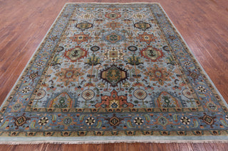 9' 1" X 12' 1" Handmade Persian Fine Serapi Wool Rug - Q11645