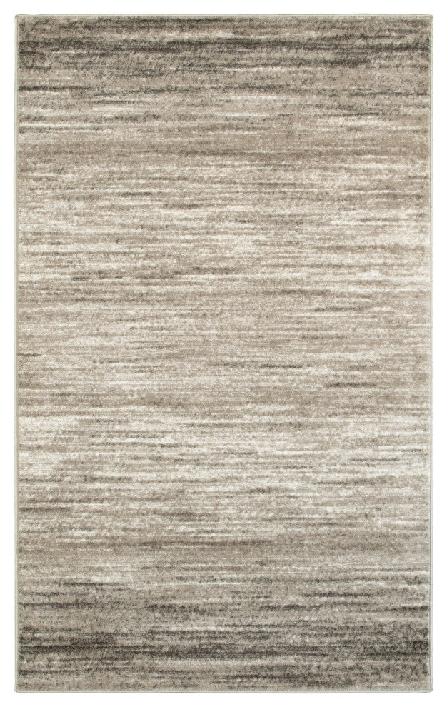 5" x 7" Beige Abstract Striations Area Rug