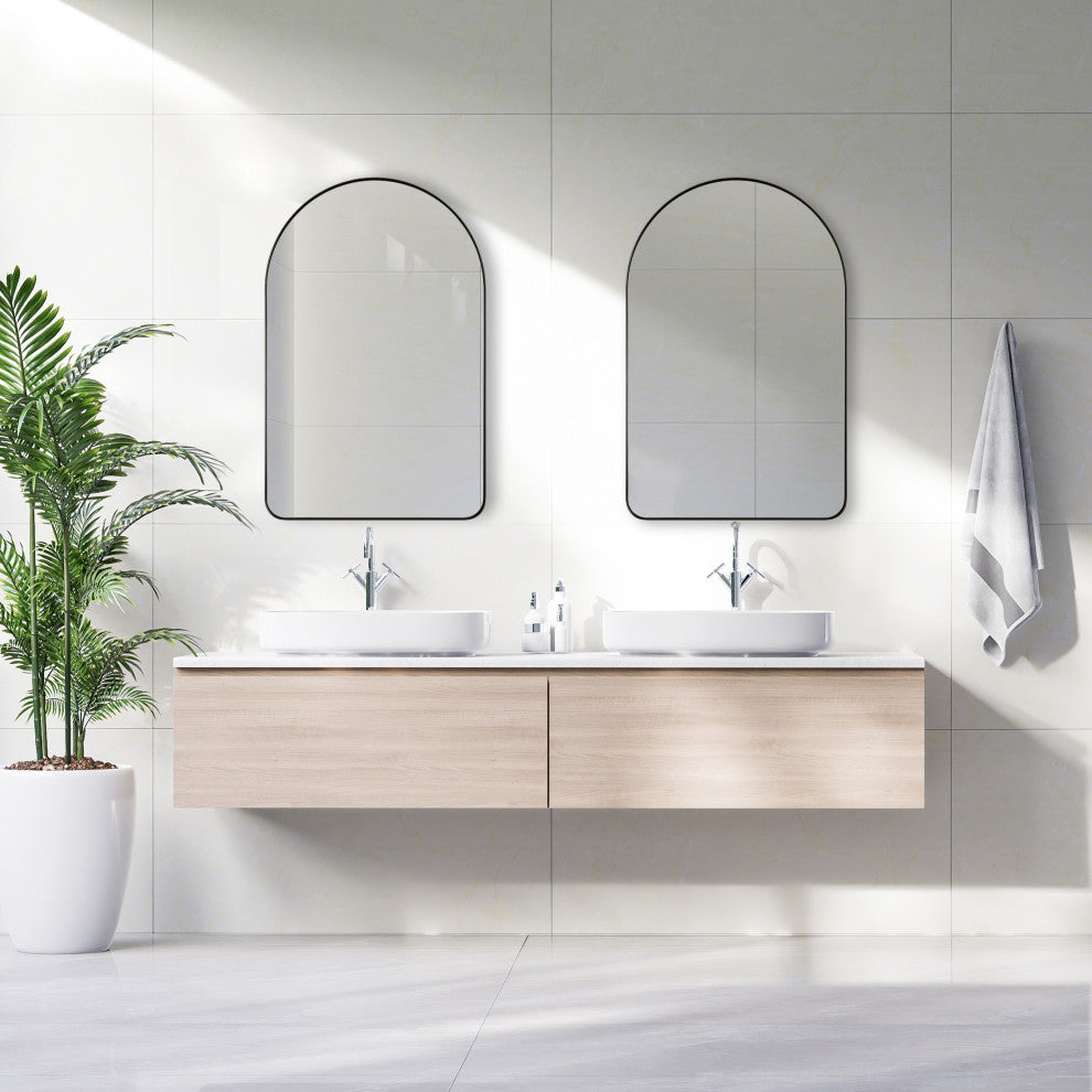 34 X 22 Modern Arch Top Mirror