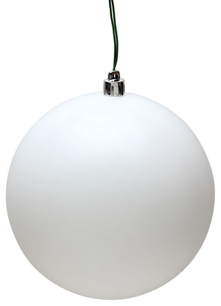 Vickerman 2.4" White Matte Ball Ornament, 24 per Bag