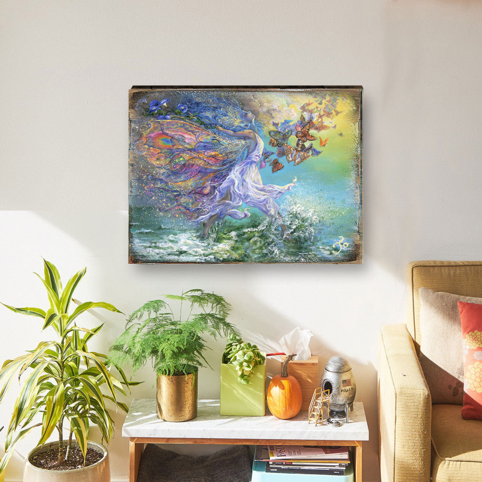Joie De Vivre Wall and Table Top Wooden Decor, 24x18