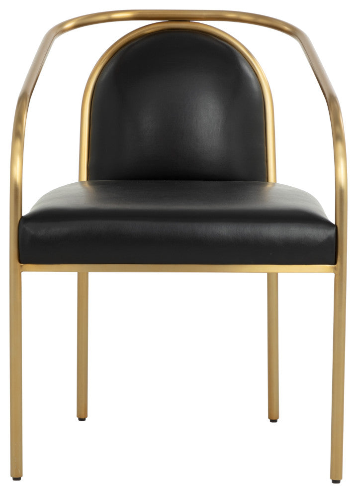 Cicero Dining Armchair, Cantina Black