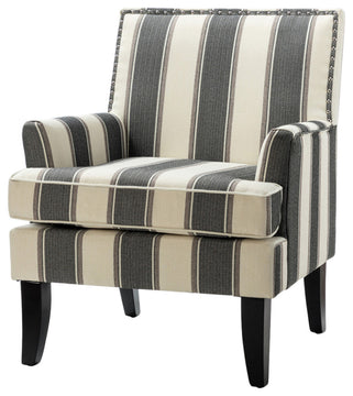 Herrera Classic Armchair With Pattern, Black