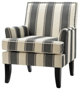 Herrera Classic Armchair With Pattern, Black