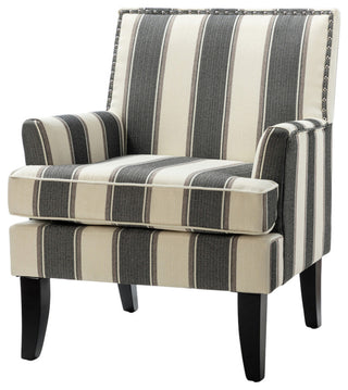 Herrera Classic Armchair With Pattern, Black