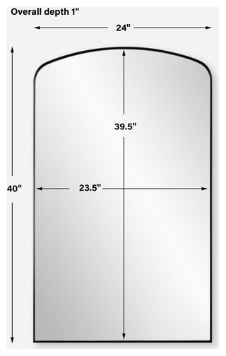 Uttermost Tordera Black Arch Mirror