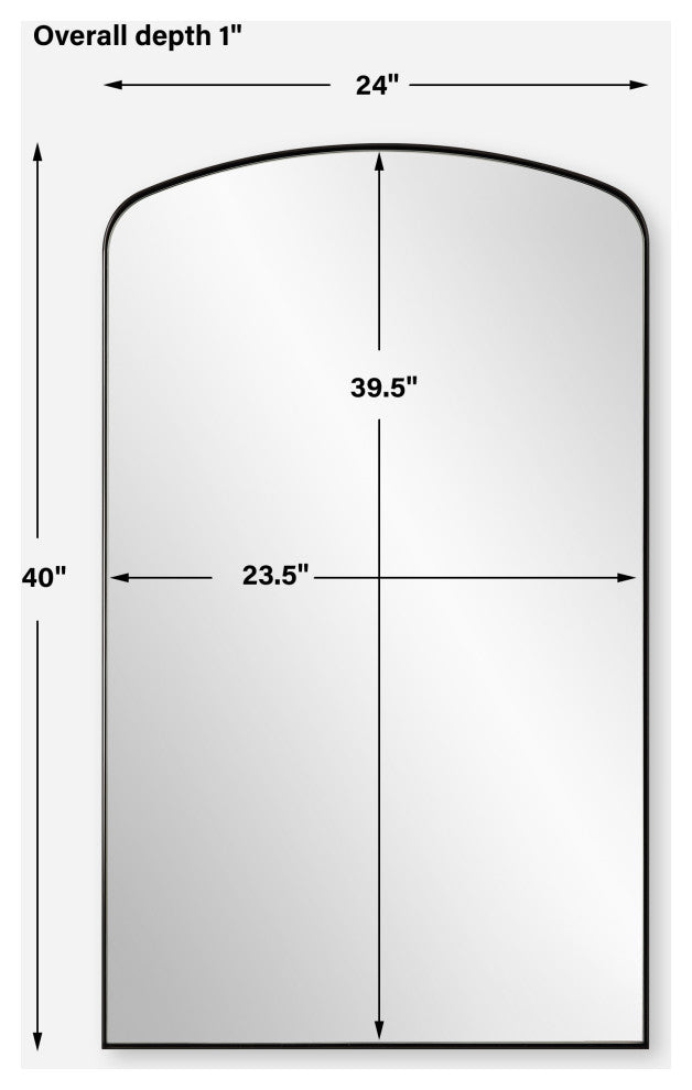 Uttermost Tordera Black Arch Mirror