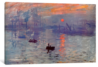 "Sunrise Impression" by Claude Monet, 18x12x1.5, 1-Piece