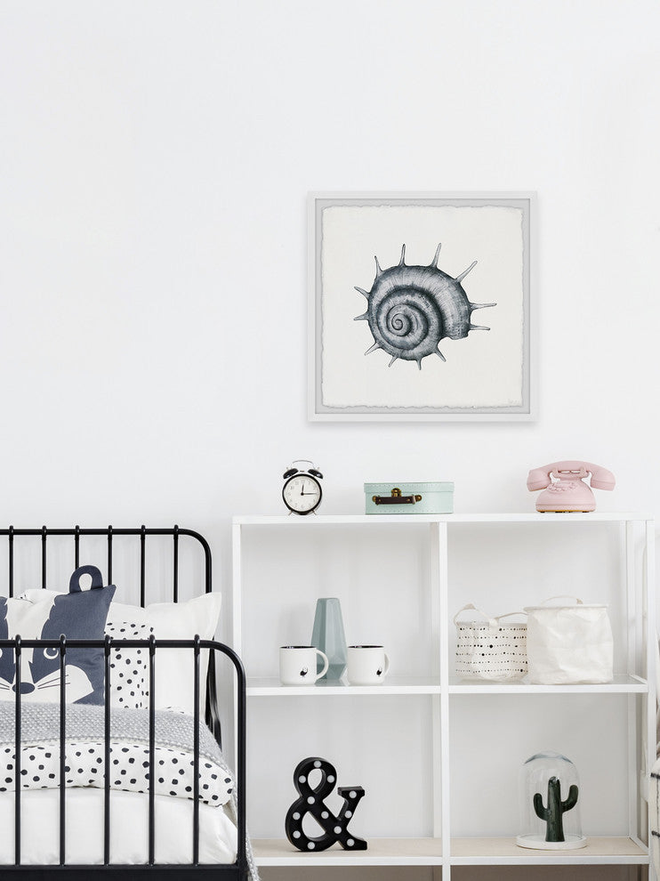 "Spiky Seashell" Framed Painting Print, 12"x12"