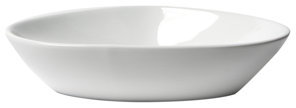 White 23" Fancy Above Mount Ceramic Sink