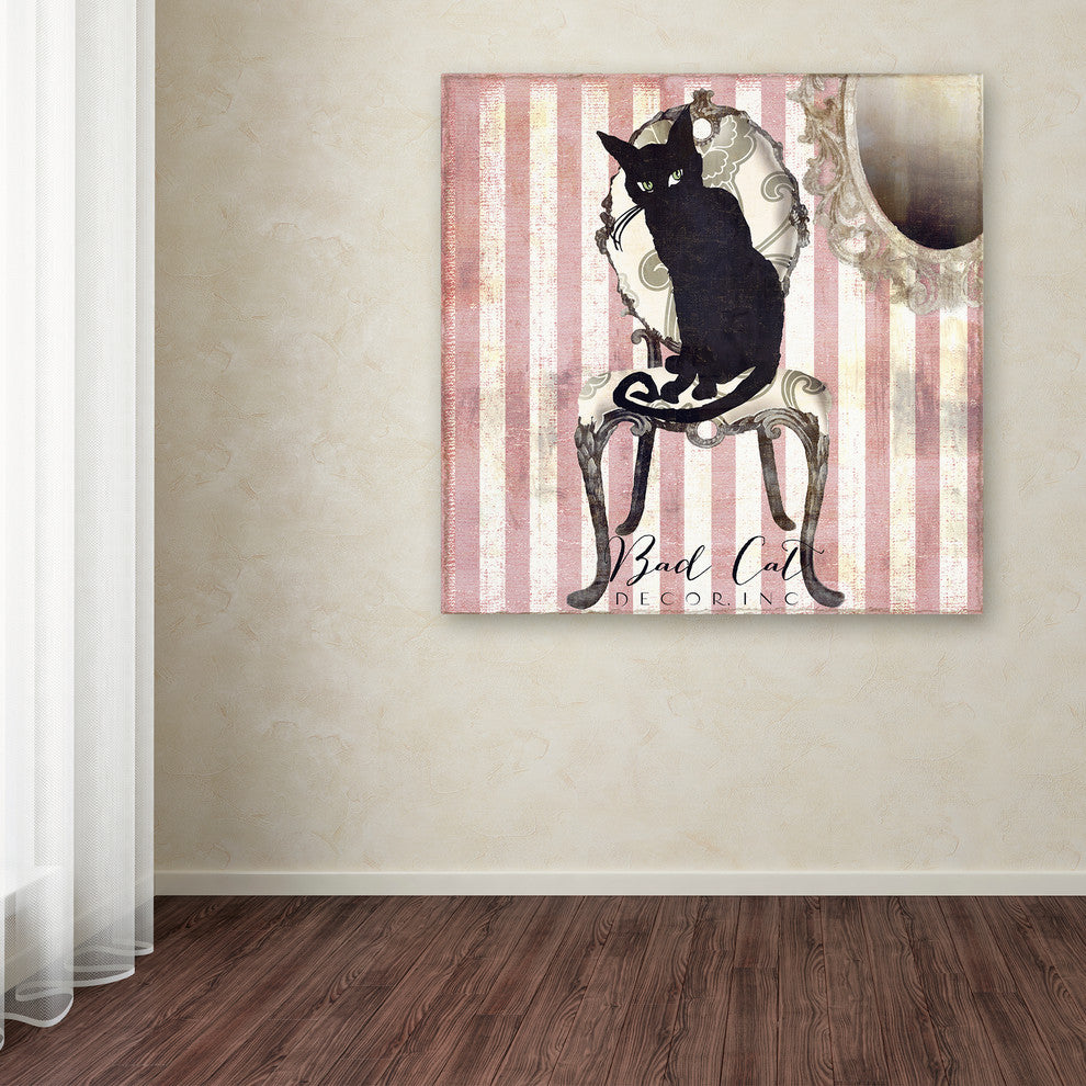 Color Bakery 'Bad Cat I' Canvas Art, 18"x18"