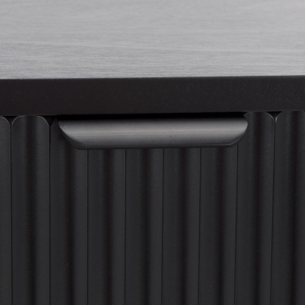 Safavieh Thurston 1 Drawer Accent Table, Matte Black